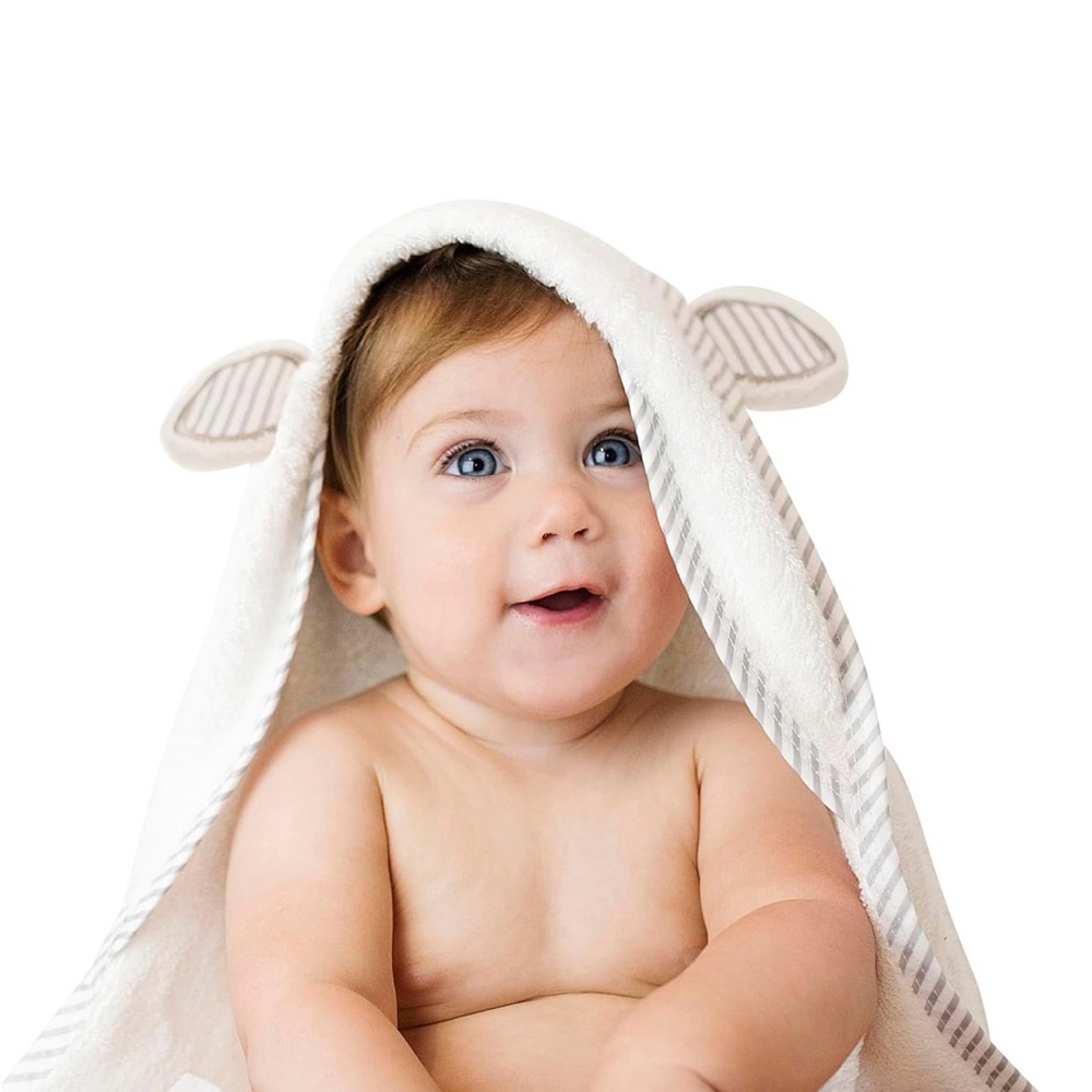 Liname Bamboo Baby Hooded Towel - Ultra Soft, Thick and Extra Absorbent NWT